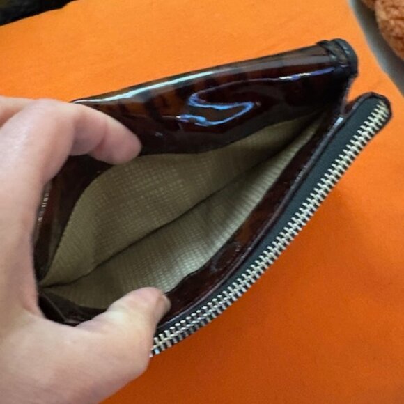 Brighton Furguson Tiger Animal Print Leather Wallet w Silver Burnished Hardware - Picture 5 of 9